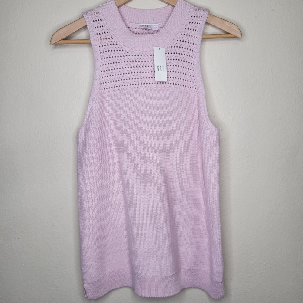 NWT GAP Knit Sleeveless Sweater, Size S